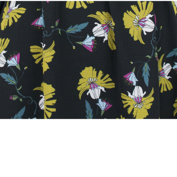 DARLING | Black Floral Print Tie Waist Midi Dress - Picture 4 of 4